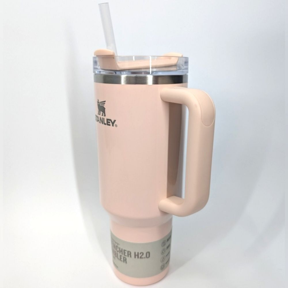 Stanley 40 oz Quencher Tumbler H2.0 Flowstate Glazed Donut Gloss Ballet Pink NWT - Picture 6 of 14